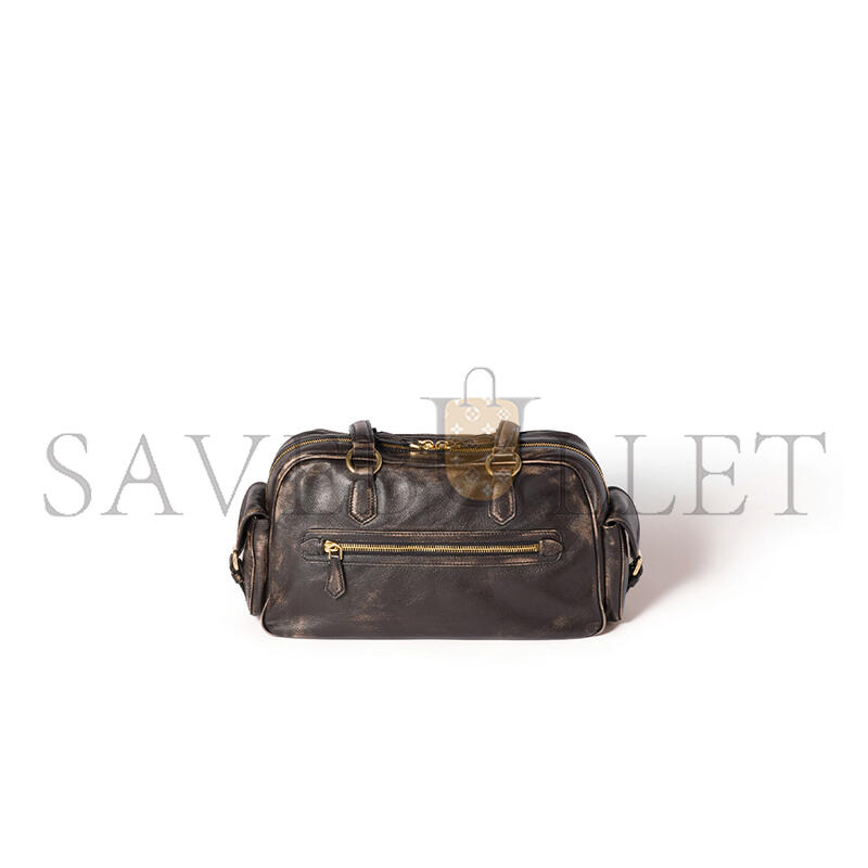 MIU MIU POCKET NAPPA LEATHER TOP-HANDLE BAG 5BB179 (32*19*14cm) MIU MIU POCKET NAPPA LEATHER TOP-HANDLE BAG 5BB179 (32*19*14cm)